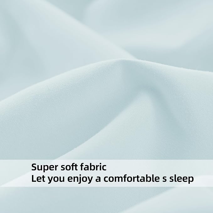 HBHLFZ Twin Fitted Sheet Only, Soft Breathable Bottom Sheet - Image 4