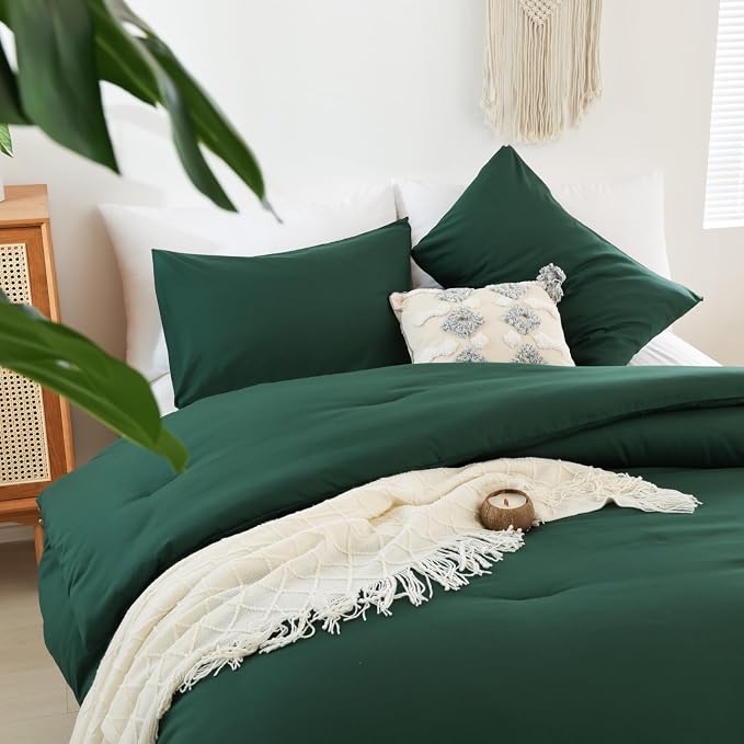 ROSGONIA Oversized Queen Comforter Emerald Green - Image 6