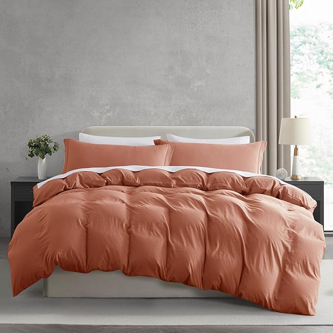 Nestl Rust Duvet Cover King Size by Nestl