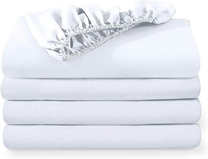 Bare Home 4-Pack Fitted Bottom Sheets by BareHome