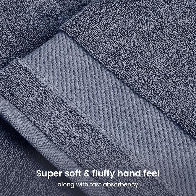 BIOWEAVES 100% Organic Cotton 700 GSM Luxury Bath Towels - Image 4