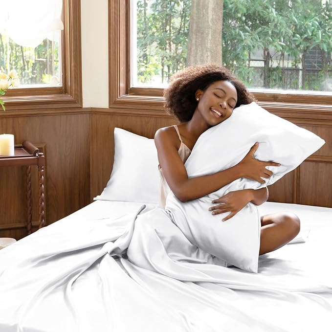 CozyLux Satin Sheets Full Size Sheets - Image 7
