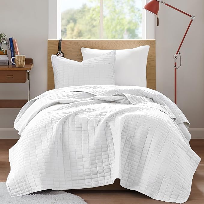 Comfort Spaces Kienna Quilt Set- Double Sided Stitching Design Summer Blanket - Image 2