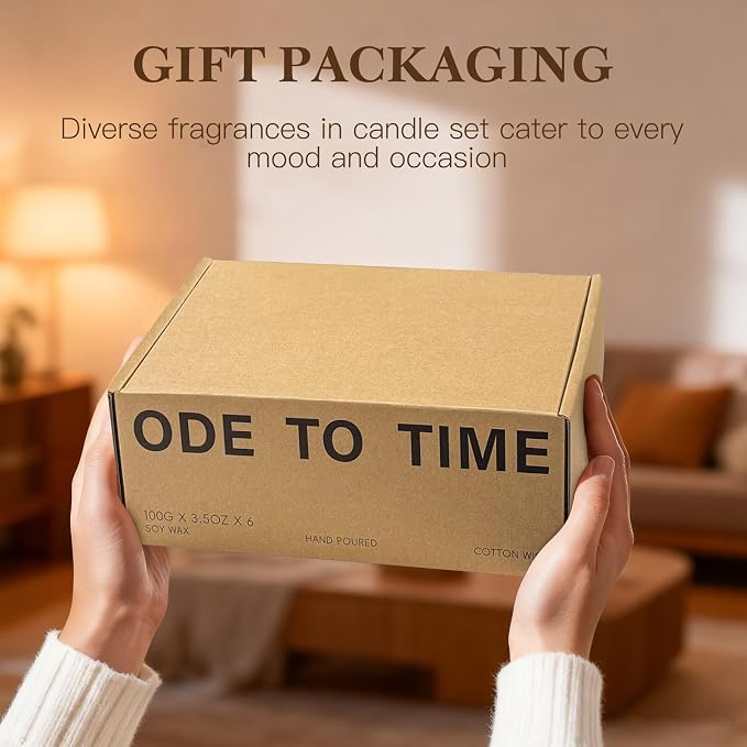 6-Pack Scented Candles for Home, 3.5 Oz Soy Wax Candles Gift Set - Image 8