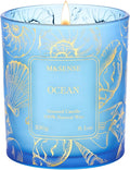 M&SENSE Ocean Scented Candles, Vegan Soy Candles, 8.1oz 42-Hour Slow Burning by MSENSE