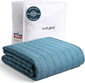 YnM Exclusive Weighted Blanket, Soothing Cotton, Smallest Compartments by YNM