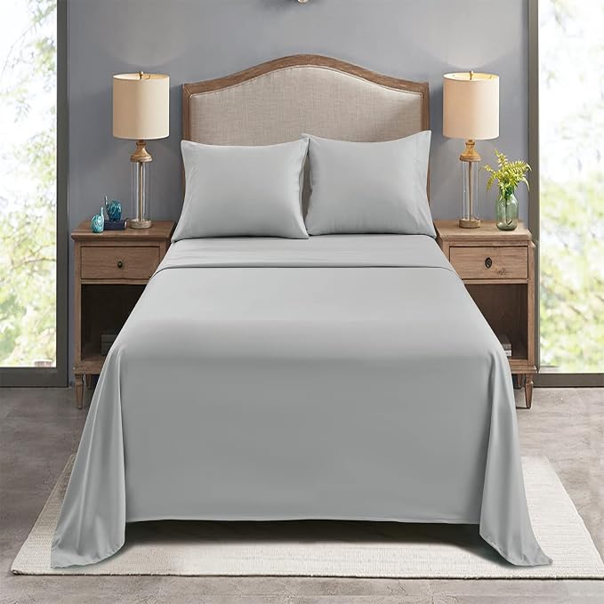 FreshCulture Full Flat Sheets Only, Soft Microfiber Bedding Sheets - Image 7