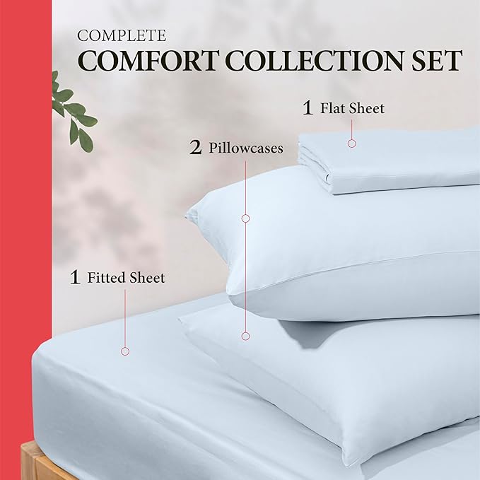 100% Egyptian Cotton Full Size Sheet Set - Image 3