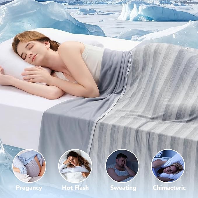 GOHERO Cooling Blanket Throw- 50"x60" Summer Cooling Throw Blanket - Image 4