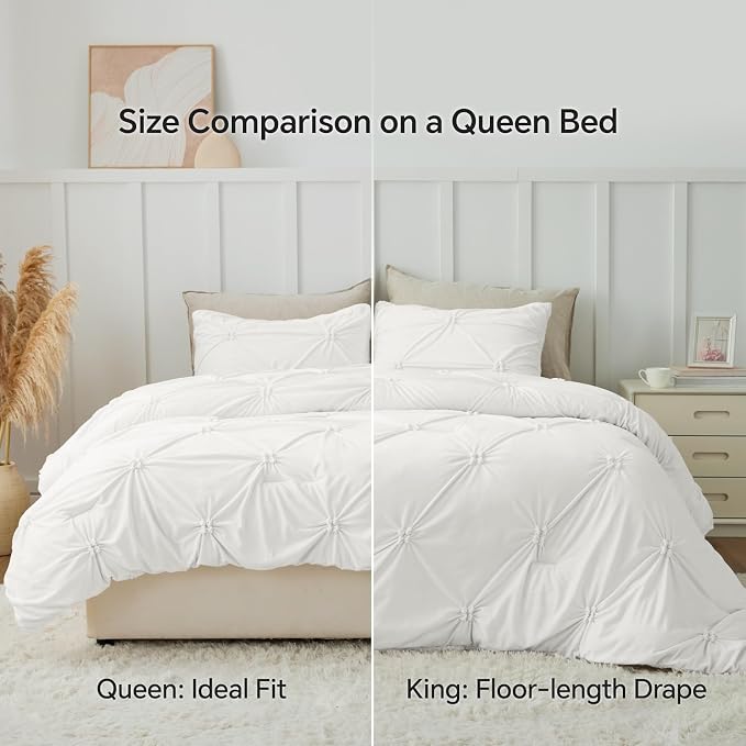 BEDELITE Pintuck Fluffy Twin Comforter Set - Image 8