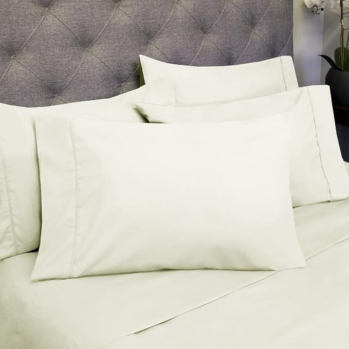 Queen Sheets Ivory - Image 8