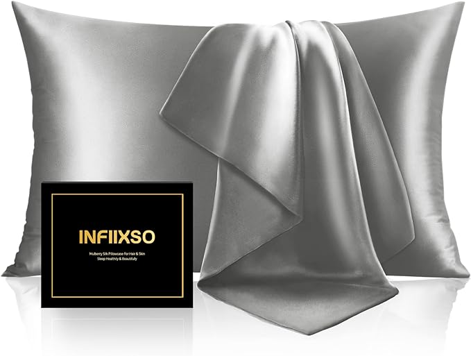 INFIIXSO Mulberry Silk Pillow Case King Size, Silk Pillowcase by INFIIXSO
