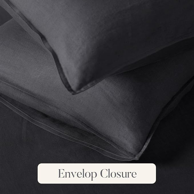 DAPU 100% Linen Duvet Cover, Pure Natural French Flax Linen - Image 5