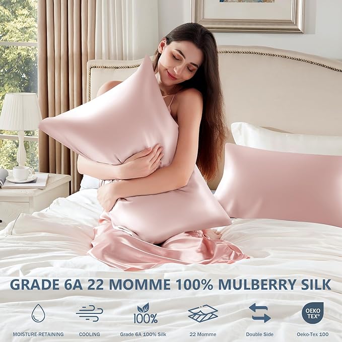 Silk Pillow Cases Standard Size 100% Mulberry Silk Pillowcase - Image 6