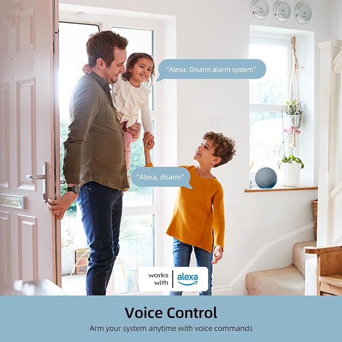 WiFi Alarm System, Smart Home Alarm System Wireless 9 Piece-kit, DIY Alarm - Image 6