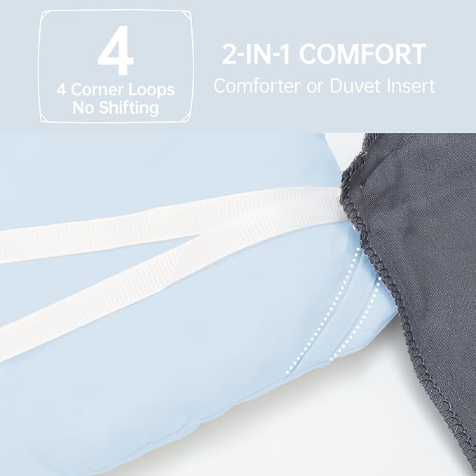 MUXHOMO Full Comforter Sets, All Season Ultra Soft Down Alternative Bedding - Image 6