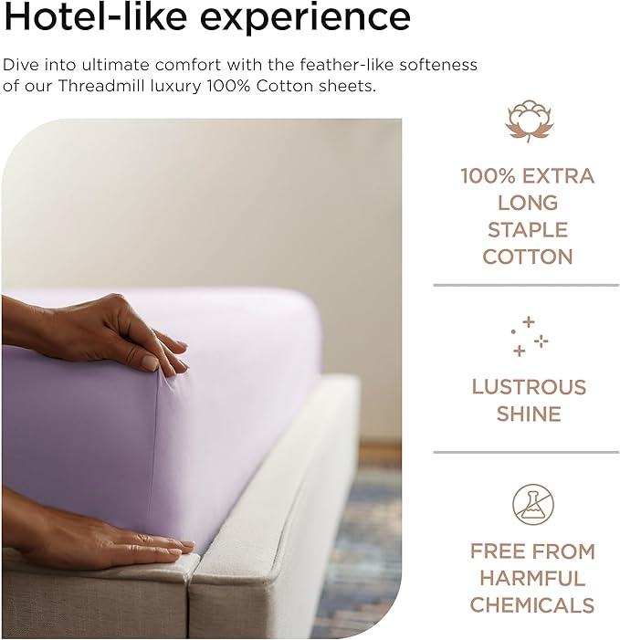 Threadmill Sheets for Twin XL Mattress | 800 Thread Count Twin XL Bed Sheets Set - Image 3