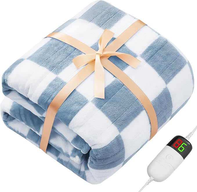 Heated Electric Blanket Twin Size, 62X84 Heating Blanket - Image 9