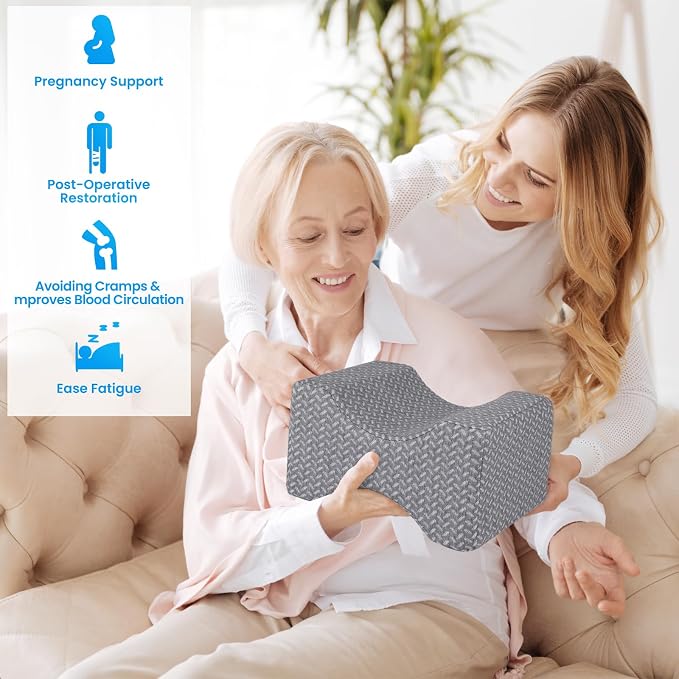 BlissTrends Memory Foam Knee Pillow, Knee Pillow - Image 7