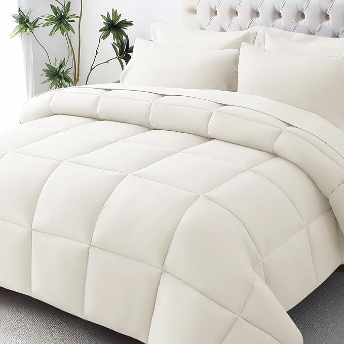 JOLLYVOGUE California King Comforter Set, Ultra-Soft Bed in a Bag Cal King Size by JOLLYVOGUE