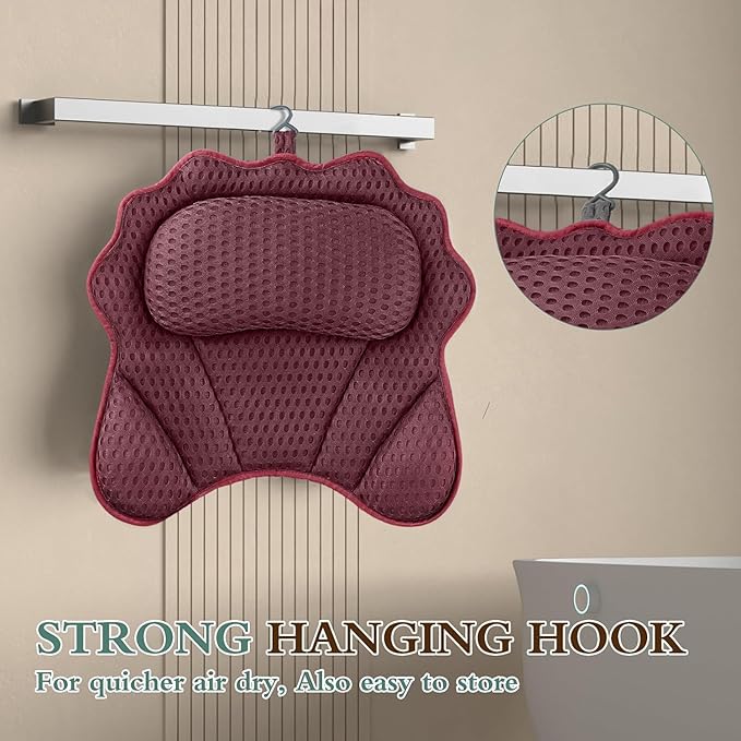 Bath Pillow RUVINCE Ergonomic Luxury Bathtub Pillow - Image 5