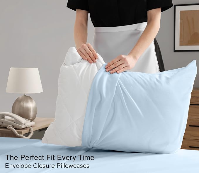RUVANTI 100% Cotton Sheets – Queen Size Percale Bedding, Cooling & Breathable - Image 7