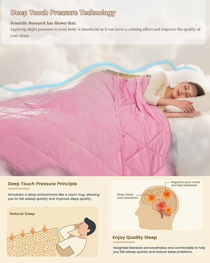 L'AGRATY Queen/King Size Weighted Blanket - Image 4
