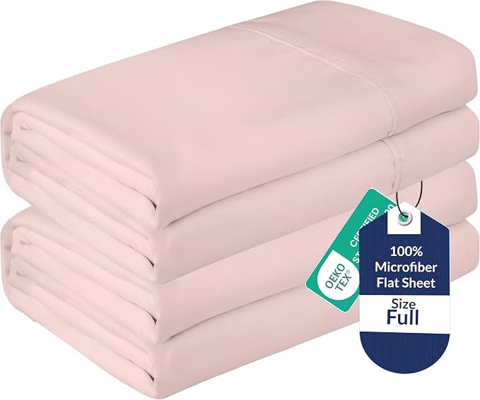 Royale Linens 2 Pack Bulk Flat Sheet Set by ROYALELINENS