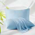 4-Pack Bamboo Viscose Zippered Pillow Cases Queen Size, 400 Thread Count by ZaizaiHome