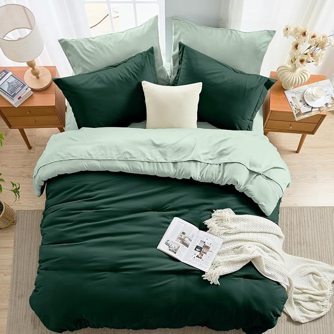 MUXHOMO 7 Pieces Full Comforter Set, Soft Bed in a Bag Full Size, All Season - Image 8