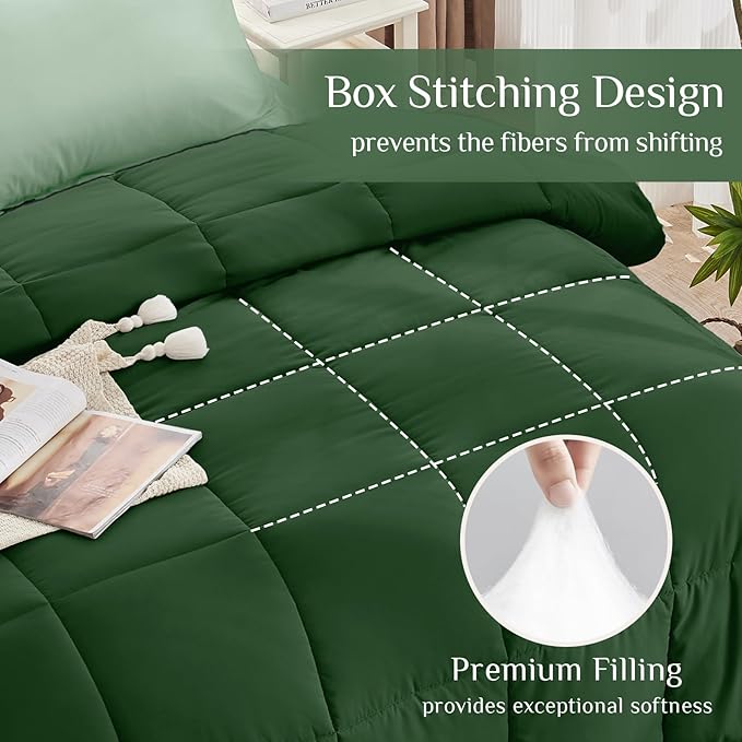 JOLLYVOGUE King Comforter Set, Ultra-Soft Bed in a Bag King Size 7 Pieces - Image 3
