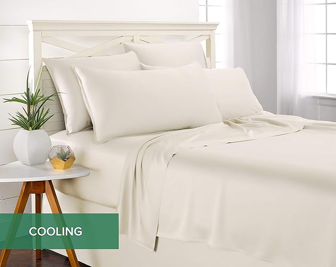 Queen Pillowcases by Pure Bamboo, Genuine 100% Organic Viscose Derived from - Image 5