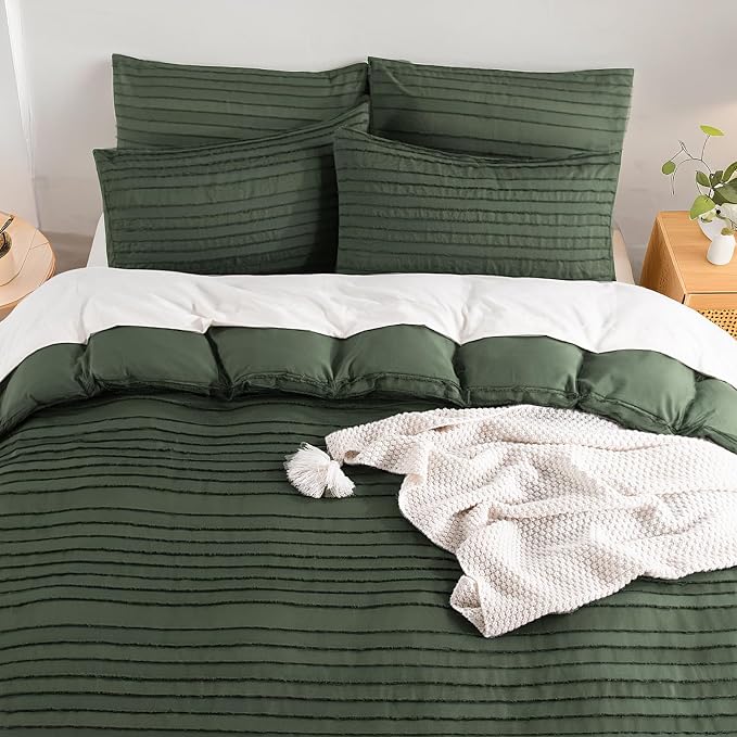 NEXHOME PRO Duvet Cover Queen, 3 Pieces Boho Tufted Duvet Cover Set, Soft and - Image 7