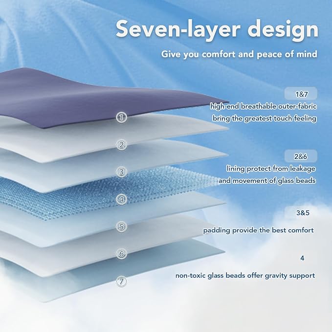 Topcee Weighted Blanket Soft Cooling Heavy Blanket Sleeping, Apply to 190-210 - Image 6