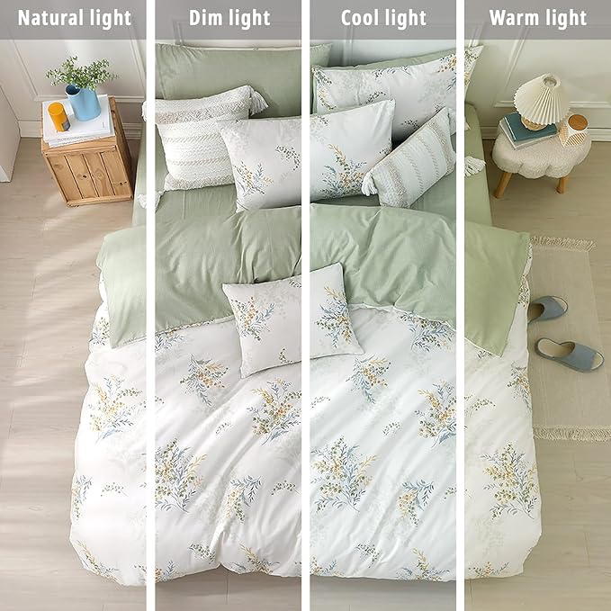 LEMIROE White Cotton Comforter King Size 3Pcs - Image 6