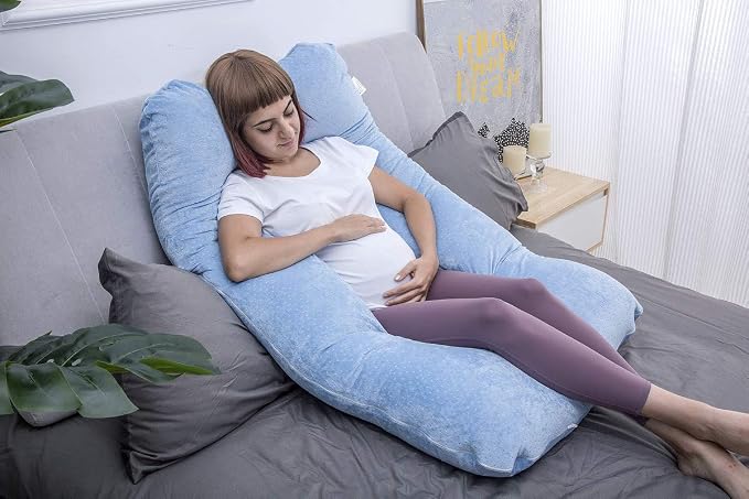 MOON PINE Pregnancy Pillow, U Shaped Full Body Pillow - Image 7
