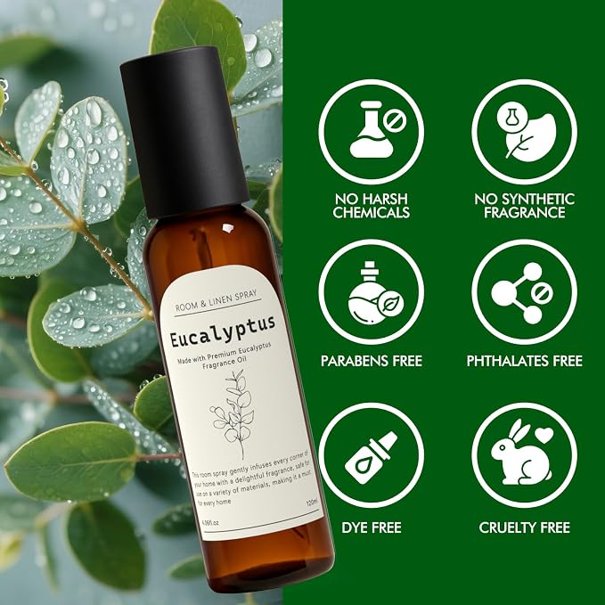 Eucalyptus Fragrance Room Spray, Long Lasting Air Fresheners - Image 4