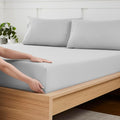 Queen Fitted Sheet Only with Full Elastic & Built in Corner Sheet Straps to by SweetHomeCollection