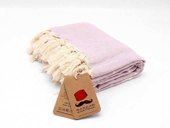 Bazaar Anatolia Turkish Beach Towel – 100% Cotton, Quick Dry, Sand Free Towel - Image 6