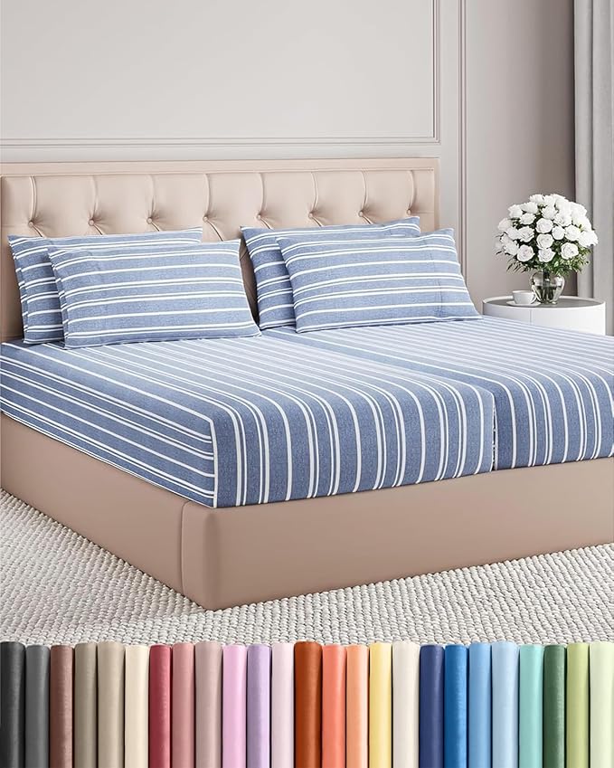 Split King 7 Piece Sheet Set by CGKUnlimited