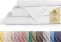 Linen Home 100% Cotton Percale Sheets King Size, Deep Pocket, 4 Pieces Set by LINENHOME
