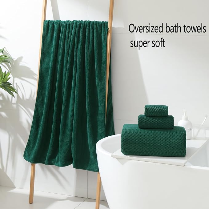 YTYC 29x59 Inch Bath Towels Set of 6 Large, Super Soft Absorbent Lint Free - Image 3