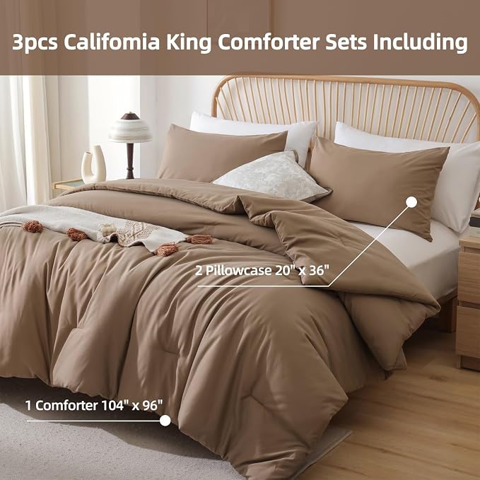 ROSGONIA Oversized King Comforter 128x120 - Image 3