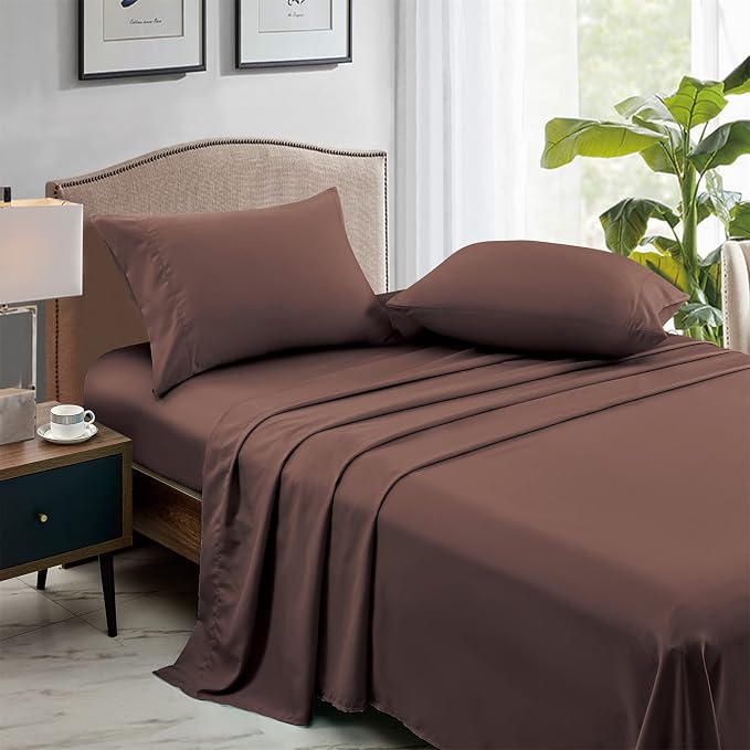 FreshCulture King Flat Sheets Only, Soft Microfiber Bedding Sheets - Image 3