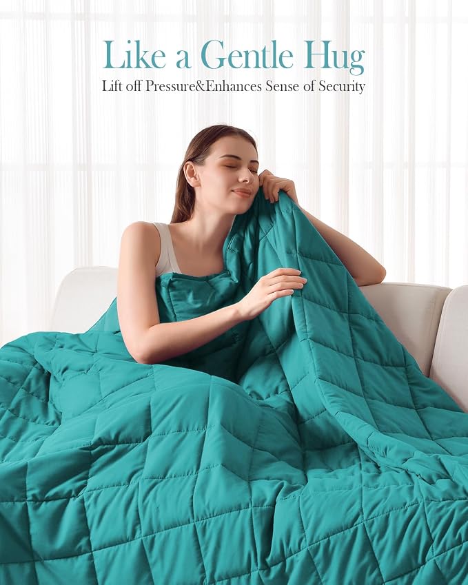 Topblan Weighted Blanket for Adults 12lbs, Soft Cooling Breathable Weighted - Image 2