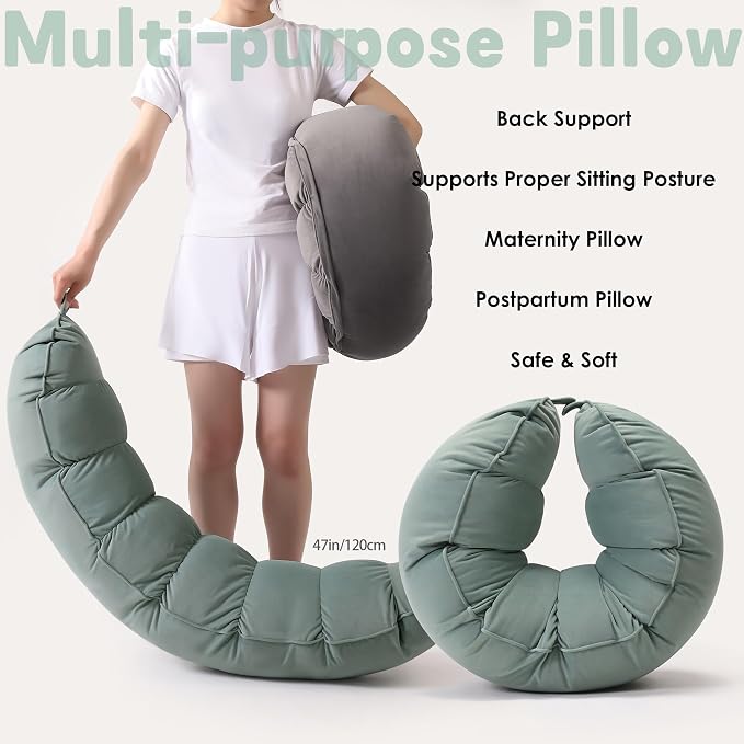Peallow – Long Round Body Pillow - Image 7