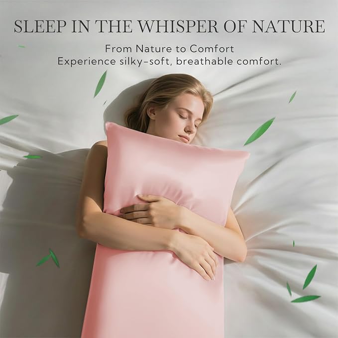 MR&HM King Pillow Cases Set of 2, Cooling Pillow Case - Image 2