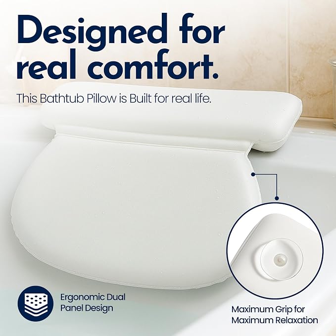 Epica Bath Pillow Bathroom Accessories| Bath Essentials Neck Pillow - Image 8