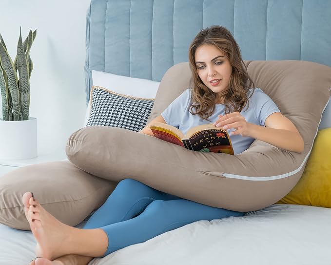 QUEEN ROSE Pregnancy Pillow, U Shaped Full Body Pillows - Image 6