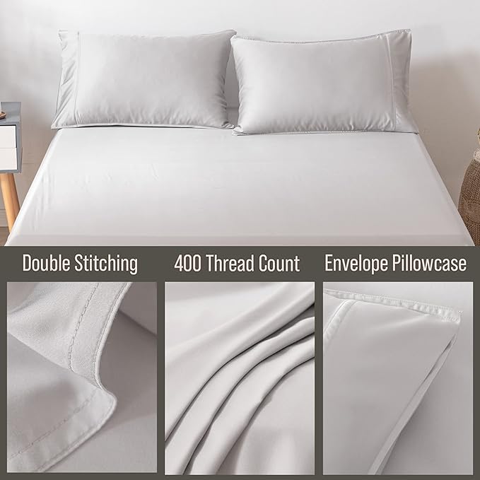 Bella Coterie | Luxury Bamboo Viscose King Size Pillowcase Set | 100% - Image 3